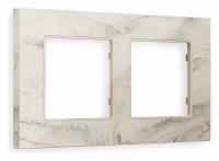Рамка ALFA Grand (Серо-бежевый мрамор) 2-ая AF930602