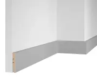 Плинтус RTV080.03.33 Веллюто Ферро ПВХ. 2400×80×16 мм RTV0800333