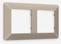 Рамка ALFA Line (Серо-бежевый матовый) 2-ая AF110362