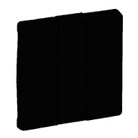 Legrand Valena LIFE. Лицевая панель для выключателя трехклавишного. Антрацит.