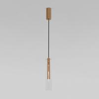 Подвесной светильник LED со стеклянным плафоном 50254/1 LED латунь Eurosvet Swan