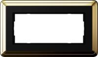 Gira ClassiX Латунь/Черный Рамка 2-ая без перегородки