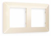 Рамка ALFA Line (Бежевый глянец) 2-ая AF110302