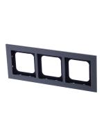 ABB Axcent металл/платина Рамка 3-постовая