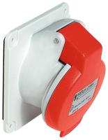 Schneider Electric PratiKa Розетка скрытой установки, угловая, винтовой зажим, 16А 3P+N+E 380V IP44