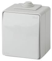 ЭРА 11-1601-03 Эксперт Серый Выключатель 1-кл ОУ IP65