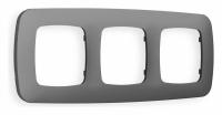 Рамка OMEGA Ecta (Антрацит серый) 3-ая OF140653