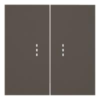 Клавиши двухклавишного выключателя с подсветкой, капучино (35612 CP)