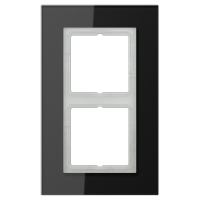 JUNG LS Plus Стекло Черное Рамка 2-ая