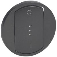 Legrand Celiane2 Графит Клавиша выключателя 2х полюсногос подсветкой или индикацией (арт. мех 67020)