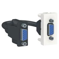 SE Unica Modular Бел Розетка HD15 female (VGA), 1 модуль
