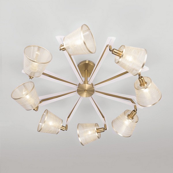 Потолочная люстра 60082/8 золотая бронза Eurosvet Alicante Потолочная люстра 60082/8 золотая бронза Eurosvet Alicante