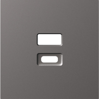 Donel Накладка для розеток USB, матовый титан, серия A07, DE28645