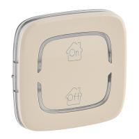 Legrand Valena ALLURE Сл.кость MyHome Накладка  для мех. BUS/SCS.С символом "GEN-On-Off".2 модуля