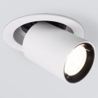 Встраиваемый точечный светодиодный светильник 9917 LED 10W 4200K белый матовый Elektrostandard Pispa a052448