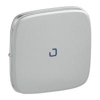 Legrand Valena ALLURE Алюм Клавиша 1-ая выключателя перекрестного с подсветкой/индикацией