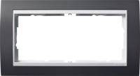 Gira Event Антрацит/Бел.глянц. Рамка 2-ая без перегородки