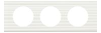 Legrand Celiane2 Corian Белый Рельеф Рамка 3-ая (2+2+2 мод)
