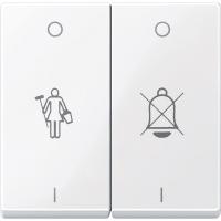 SE Merten SM Бел Актив Две клавиши с маркировкой «перечёркнутый звонок» и «горничная» (MTN432625)