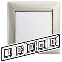 Legrand Valena Жемчужный Рамка 5-ая гориз