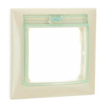 Legrand Valena DIY Слоновая кость Рамка 1-ая с прозрачной крышкой IP44 (для механизмов IP20)