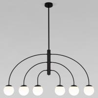 Потолочный светильник со стеклянным плафоном 30179/6 черный Eurosvet Cenacolo