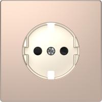 SE Merten D-Life Шампань Накладка центральная для механизма розетки