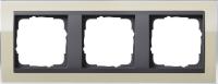 Gira Event Clear Песочный/Антрацит Рамка 3-ая