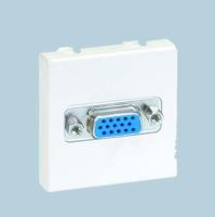 Simon 27 Мех Слоновая кость Розетка для подключения VGA-разъёма, HD15 (15pin), широкий, винты