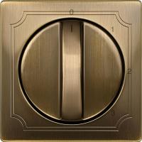 SE Merten SD Античная латунь Центральная плата трехтактного регулятора частоты вращения