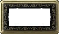 Gira ClassiX Art Бронза/Черный Рамка 2-ая без перегородки