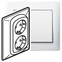 Legrand Galea Life Белый Розетка 2-ая с/з
