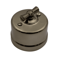 BIRONI Лизетта Пластик Бронза Выключатель 1-кл, ручка Бронза