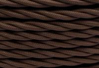 BIRONI Коричневый матовый Витой провод 2*1,5 20м