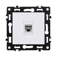 Розетка Ethernet RJ45 Cat.6, белый Kollinger Asthetik AS-017WH