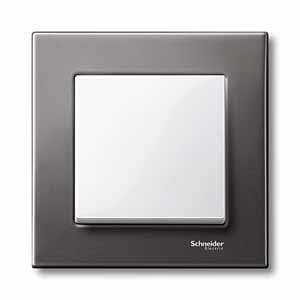 SE Merten SM M-Elegance Серый родий Рамка 1-ая