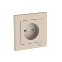 Systeme Electric AtlasDesign Песочный Розетка без заземления, 16А, в сборе, быстрозажим. клем.