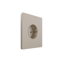 Systeme Electric Systeme Infinity Песчаный берег Розетка с заземлением со шторками, 16А