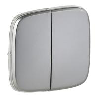 Legrand Valena ALLURE Полированная сталь Клавиша 2-ая