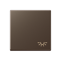 JUNG Клавиша с символом "освещение" мокка