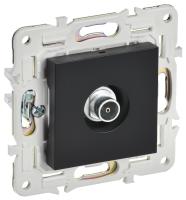 IEK SKANDY Черный Розетка TV оконечная SK-A12Bl