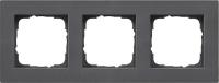 Gira E2 Антрацит Рамка 3-ая заподлицо