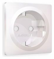 Лицевая панель ALFA (Жемчуг) для электрической розетки с заземлением QUANT AP2060