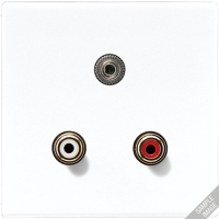 JUNG 2x Cinch Audio (RCA) / Stereo разъем (TRS 3.5 mm), слоновая кость