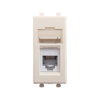 DKC Avanti Ванильная дымка телефонная розетка RJ-12 1 модуль