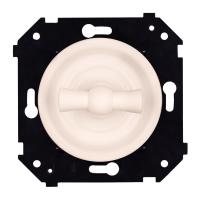 BIRONI Шедель Бриз Песочное золото матовый Выключатель 2-кл (скрытый монтаж)