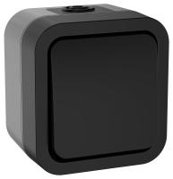 IEK TORS Выключатель кнопочный 10А IP55 TS110 графит