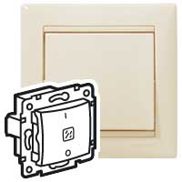Legrand Valena Крем Выключатель двухполюсный с индикацией 10A 250В