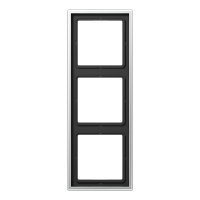 JUNG LS 990 Алюминий Рамка 3-ая