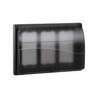 Simon Connect Графит Рамка с крышкой Cima Pro на 3 Сima-модуля